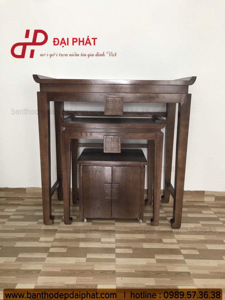 bàn thờ hiện đại đẹp 3 chi tiết